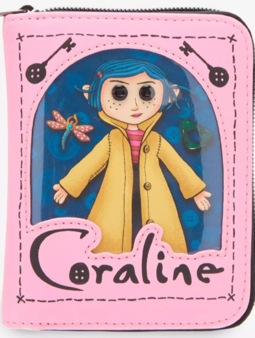 Loungefly Coraline Limited Edition Doll Mini Zipper Wallet Faux Leather New 2025